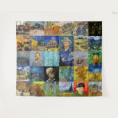 Vincent van Gogh - Meisterwerke Mosaic Patchwork Wandteppich (Vorderseite (Horizontal))