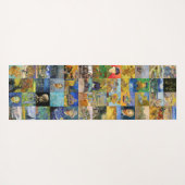 Vincent van Gogh - Meisterwerke Mosaic Patchwork Yogamatte (Rückseite (Horizontal))