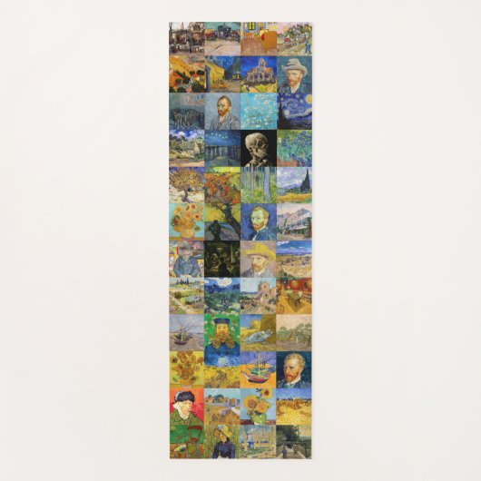Vincent van Gogh - Meisterwerke Mosaic Patchwork Yogamatte (Vorderseite)
