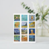 Vincent Van Gogh - Meisterwerke Mosaic Postkarte (Stehend Vorderseite)