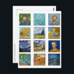 Vincent Van Gogh - Meisterwerke Mosaic Postkarte<br><div class="desc">Vincent Van Gogh - Masterpiece Grid</div>
