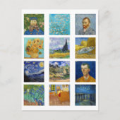 Vincent Van Gogh - Meisterwerke Mosaic Postkarte (Vorderseite)