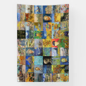 Vincent van Gogh - Meisterwerke Mosaik Patchwork Banner (Vertikal)