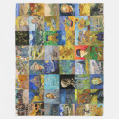 Vincent van Gogh - Meisterwerke Mosaik Patchwork Fleecedecke (Vorderseite)