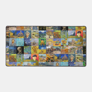 Vincent van Gogh - Meisterwerke Mosaik Patchwork Schreibtischunterlage