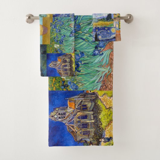 Vincent Van Gogh - Meisterwerke Patchwork Badhandtuch Set (Insitu)