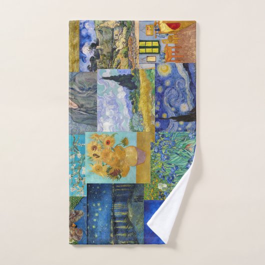 Vincent Van Gogh - Meisterwerke Patchwork Badhandtuch Set (Handtuch)