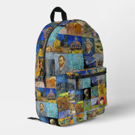 Vincent Van Gogh - Meisterwerke Patchwork Bedruckter Rucksack