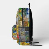 Vincent Van Gogh - Meisterwerke Patchwork Bedruckter Rucksack (Rechts)