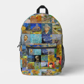 Vincent Van Gogh - Meisterwerke Patchwork Bedruckter Rucksack (Vorderseite)