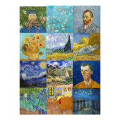 Vincent Van Gogh - Meisterwerke Patchwork Fotodruck (Vorne)