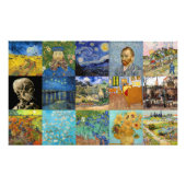 Vincent Van Gogh - Meisterwerke Patchwork Fotodruck (Vorne)