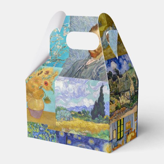Vincent Van Gogh - Meisterwerke Patchwork Geschenkschachtel (Rückseite)