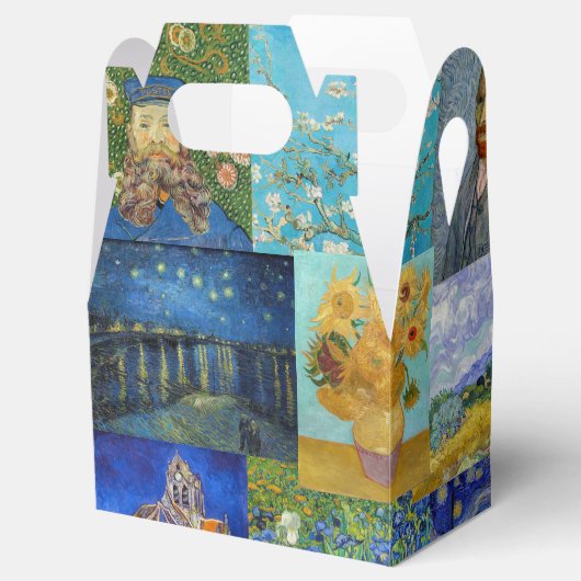 Vincent Van Gogh - Meisterwerke Patchwork Geschenkschachtel (Geöffnet)