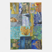 Vincent Van Gogh - Meisterwerke Patchwork Geschirrtuch (Vertikal)