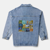 Vincent Van Gogh - Meisterwerke Patchwork Jeansjacke (Rückseite)