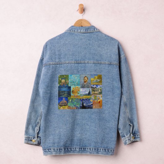 Vincent Van Gogh - Meisterwerke Patchwork Jeansjacke (Hangar)