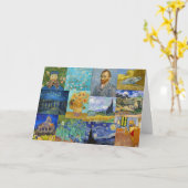 Vincent Van Gogh - Meisterwerke Patchwork Karte (Gelbe Blume)