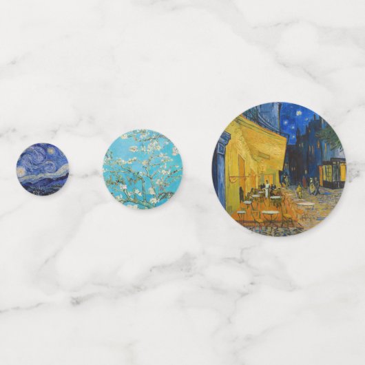 Vincent Van Gogh - Meisterwerke Patchwork Konfetti (Rückseiten)