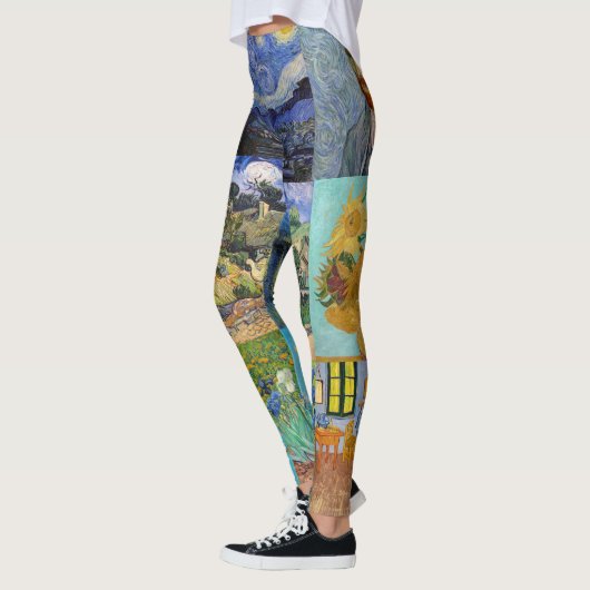 Vincent Van Gogh - Meisterwerke Patchwork Leggings (Links)
