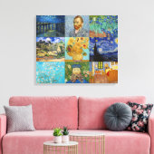 Vincent Van Gogh - Meisterwerke Patchwork Leinwanddruck (Insitu (Wohnzimmer))