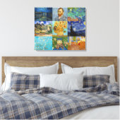 Vincent Van Gogh - Meisterwerke Patchwork Leinwanddruck (Insitu (Schlafzimmer))