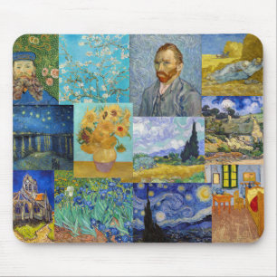 Vincent Van Gogh - Meisterwerke Patchwork Mousepad