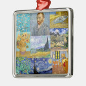 Vincent Van Gogh - Meisterwerke Patchwork Ornament Aus Metall (Links)