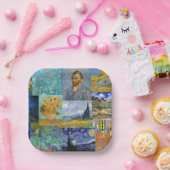 Vincent Van Gogh - Meisterwerke Patchwork Pappteller (Party)