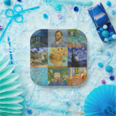 Vincent Van Gogh - Meisterwerke Patchwork Pappteller (Party)