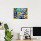 Vincent Van Gogh - Meisterwerke Patchwork Poster (Heimbüro)