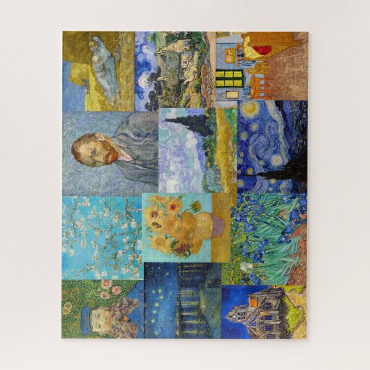Vincent Van Gogh - Meisterwerke Patchwork Puzzle (Vertikal)