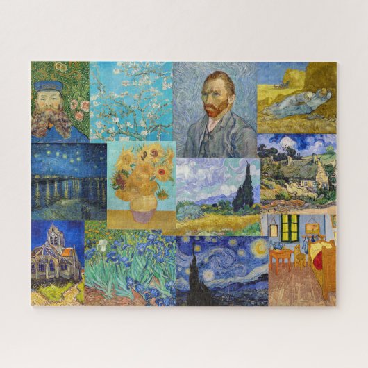 Vincent Van Gogh - Meisterwerke Patchwork Puzzle (Horizontal)