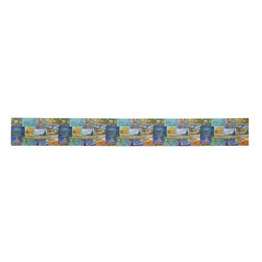 Vincent Van Gogh - Meisterwerke Patchwork Satinband (Vorderseite)