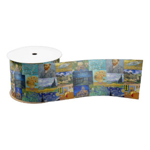 Vincent Van Gogh - Meisterwerke Patchwork Satinband