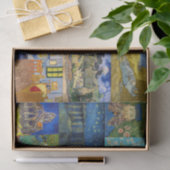 Vincent Van Gogh - Meisterwerke Patchwork Seidenpapier (Geschenk)