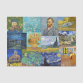 Vincent Van Gogh - Meisterwerke Patchwork Seidenpapier (Vorderseite)