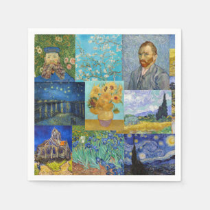 Vincent Van Gogh - Meisterwerke Patchwork Serviette