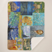 Vincent Van Gogh - Meisterwerke Patchwork Sherpadecke (Vorderseite)