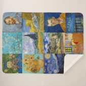 Vincent Van Gogh - Meisterwerke Patchwork Sherpadecke (Vorderseite (Horizontal))