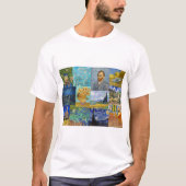 Vincent Van Gogh - Meisterwerke Patchwork T-Shirt (Vorderseite)