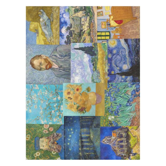 Vincent Van Gogh - Meisterwerke Patchwork Tischdecke (Vorderseite)