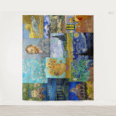 Vincent Van Gogh - Meisterwerke Patchwork Wandteppich (Vorderseite)
