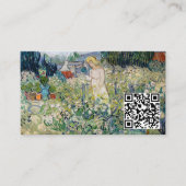 Vincent van Gogh - Miss Gachet Garden - QR-Code Visitenkarte (Vorderseite)