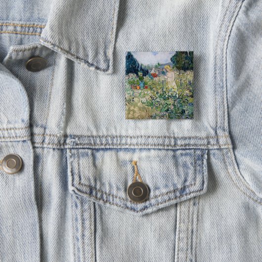 Vincent van Gogh - Miss Gachet in ihrem Garten Button (Beispiel)