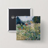 Vincent van Gogh - Miss Gachet in ihrem Garten Button (Vorne & Hinten)