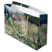 Vincent van Gogh - Miss Gachet in ihrem Garten Große Geschenktüte (Rückseite Schrägansicht)
