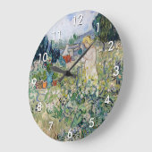 Vincent van Gogh - Miss Gachet in ihrem Garten Große Wanduhr (Winkel)