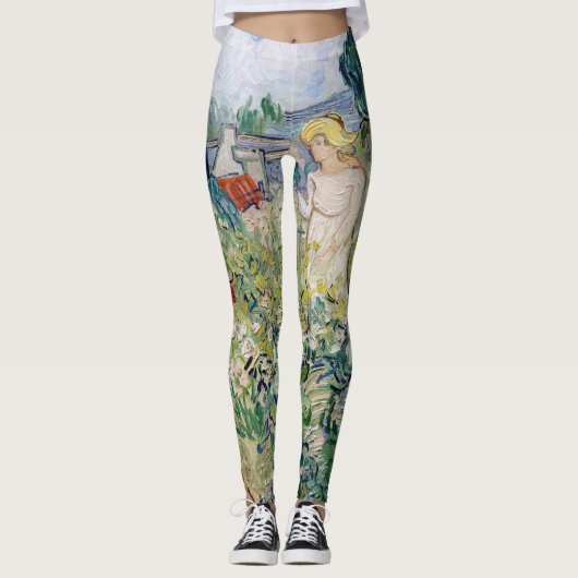 Vincent van Gogh - Miss Gachet in ihrem Garten Leggings (Vorderseite)