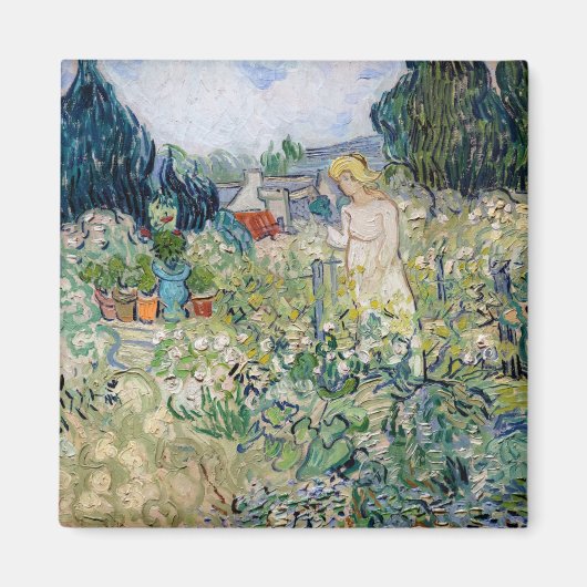 Vincent van Gogh - Miss Gachet in ihrem Garten Magnet (Vorne)
